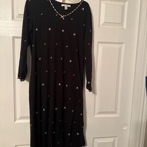 Midnight by Carole Hochman Black chemistry with Floral Details